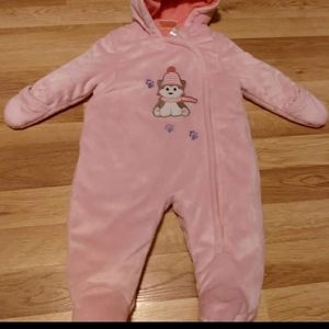 Baby Girls Snowsuit Size 0/3 Months Pink Pepi Bambini 😍